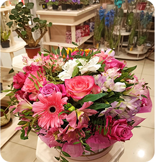 Коробочки с цветами