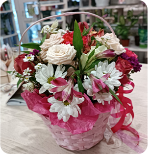 Корзиночки с цветами