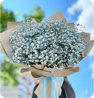 Букеты из гипсофилы