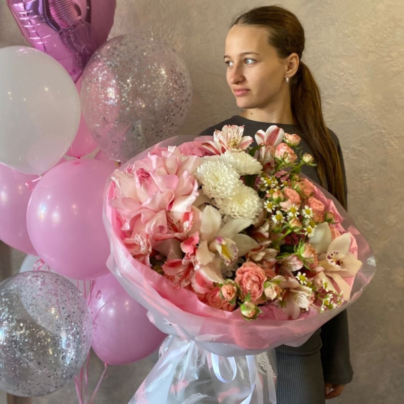 Б-40а букет: "Сладкий персик"