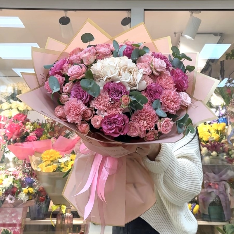 В-115 букет: "Розовый закат"