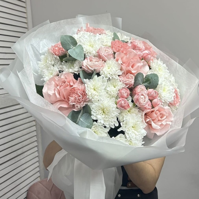 В-61 букет: "Розовое счастье"