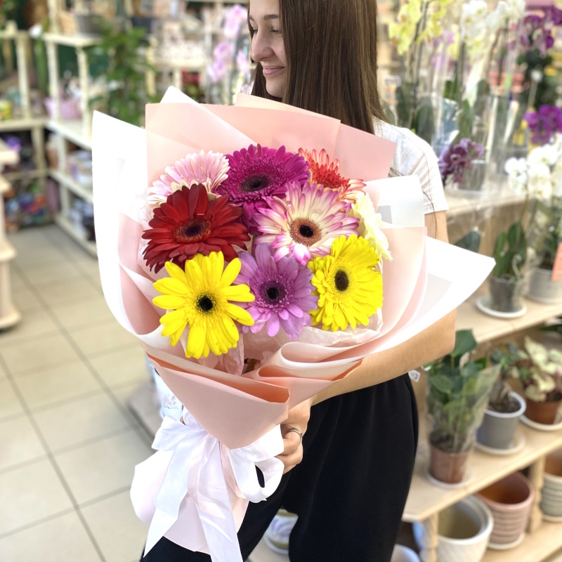 Гр-24а Букет из 9 гербер