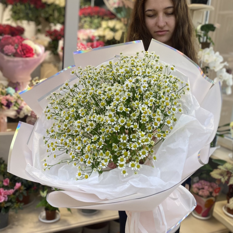 Д-55 Букет из 19 веток танацетума