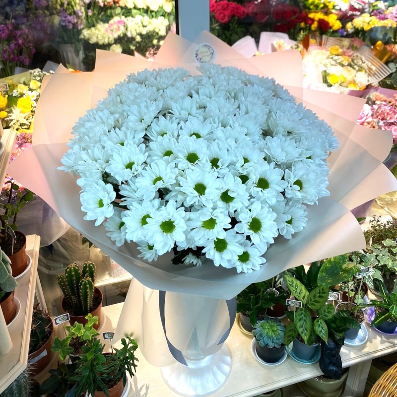 Д-80 Букет из 19 кустовых хризантем