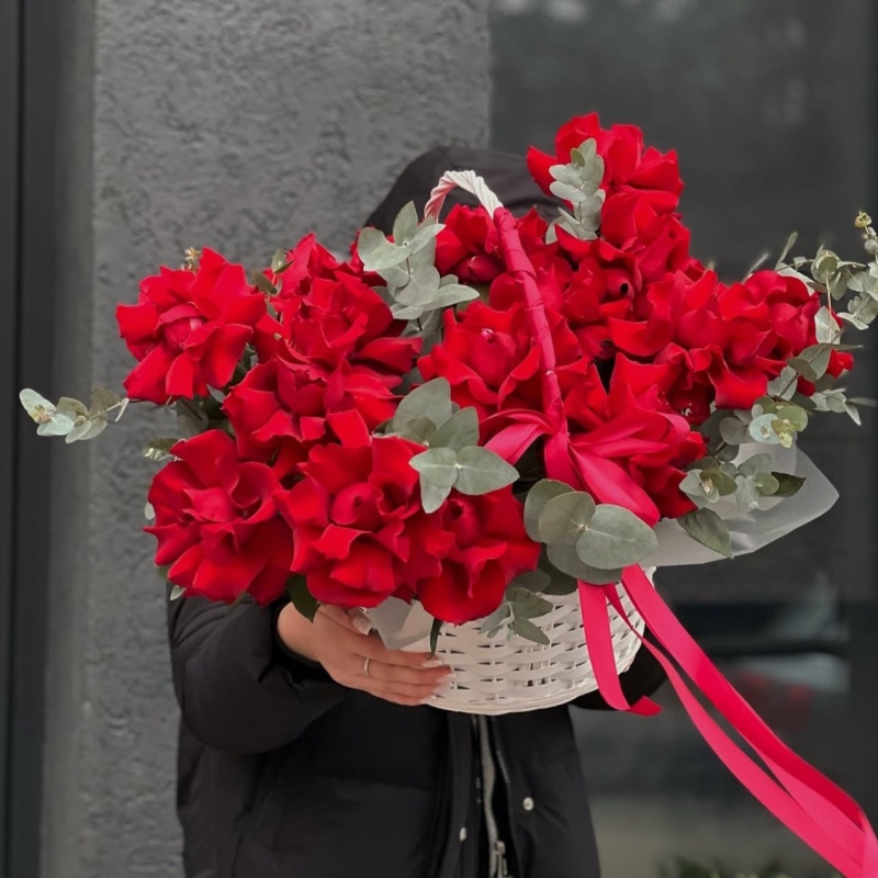 Кр-105 Корзина с французкими розами