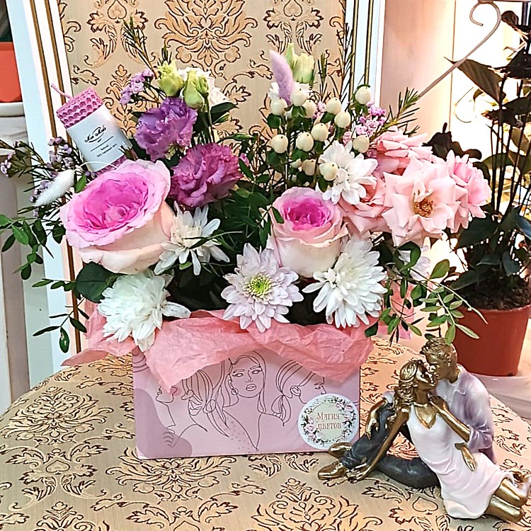 К -33  Коробочка с цветами