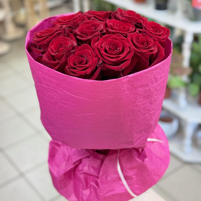 Р-40в Букет из 11 роз 60см.