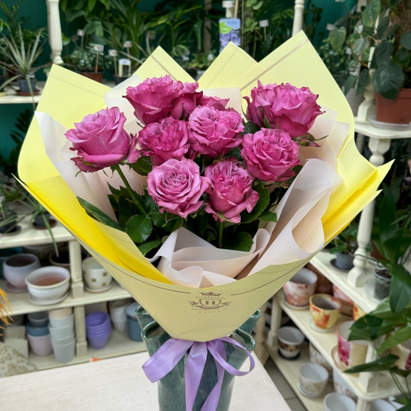 Р-41 Букет из 11 роз 60см.