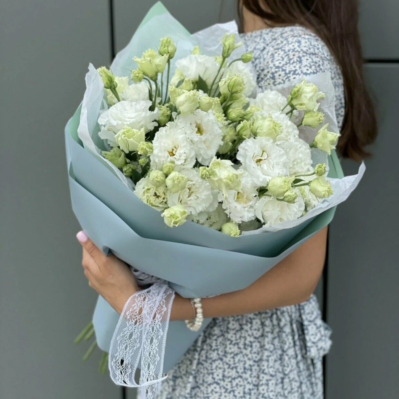 Э-51 Букет из 9 белых эустом