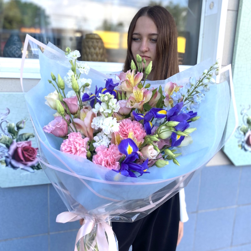 Э-53 Букет из эустом и цветов